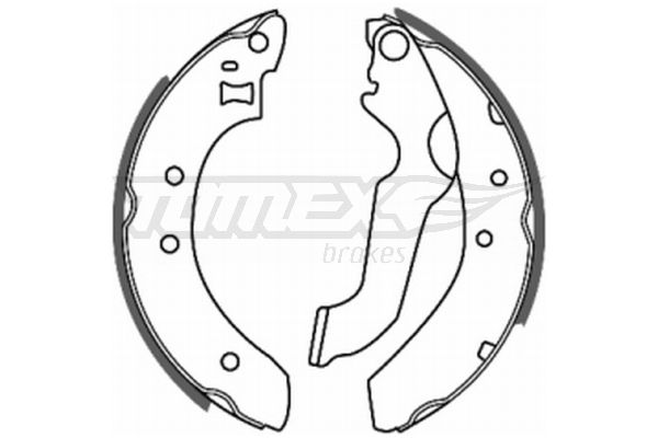 TOMEX BRAKES Piduriklotside komplekt TX 20-61